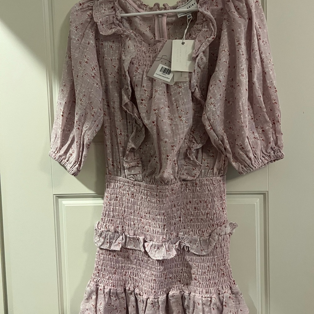 Sabo Skirt Pinkish Purple Floral Mini Dress